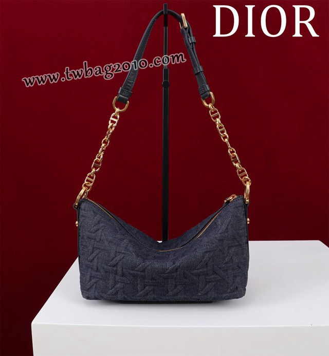 Dior专柜新款迪奥顶级原单Diorstar Hobo链条手袋肩背女包 djfk1047